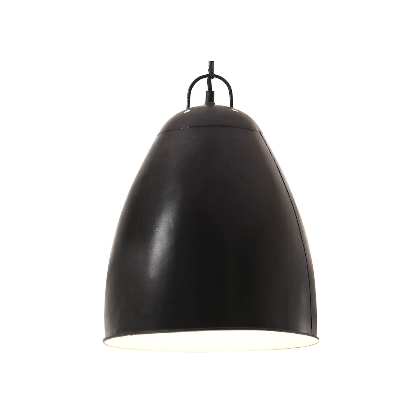 Lampe suspendue industrielle 25 W Noir Rond 32 cm E27