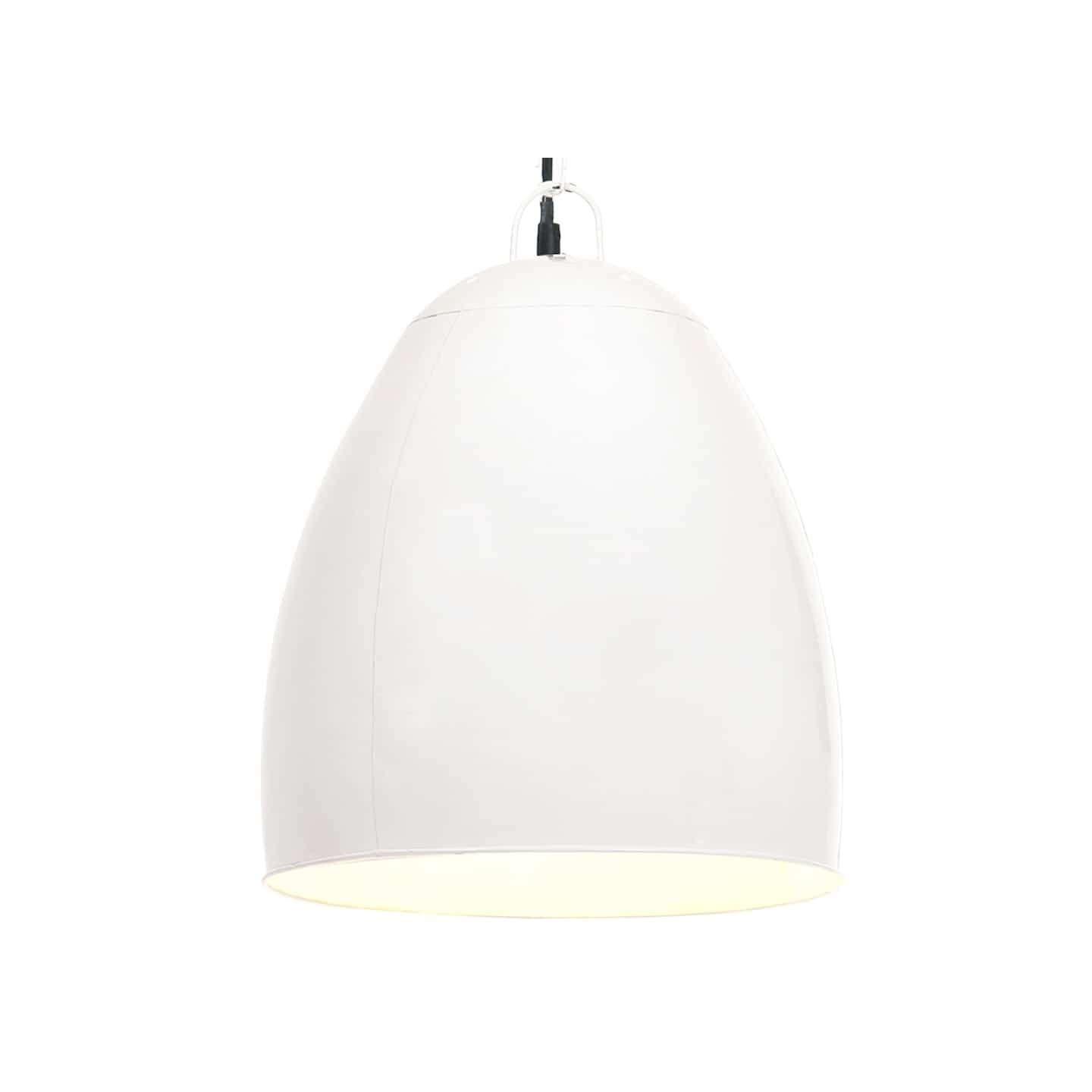 Lampe suspendue industrielle 25 W Blanc Rond 42 cm E27
