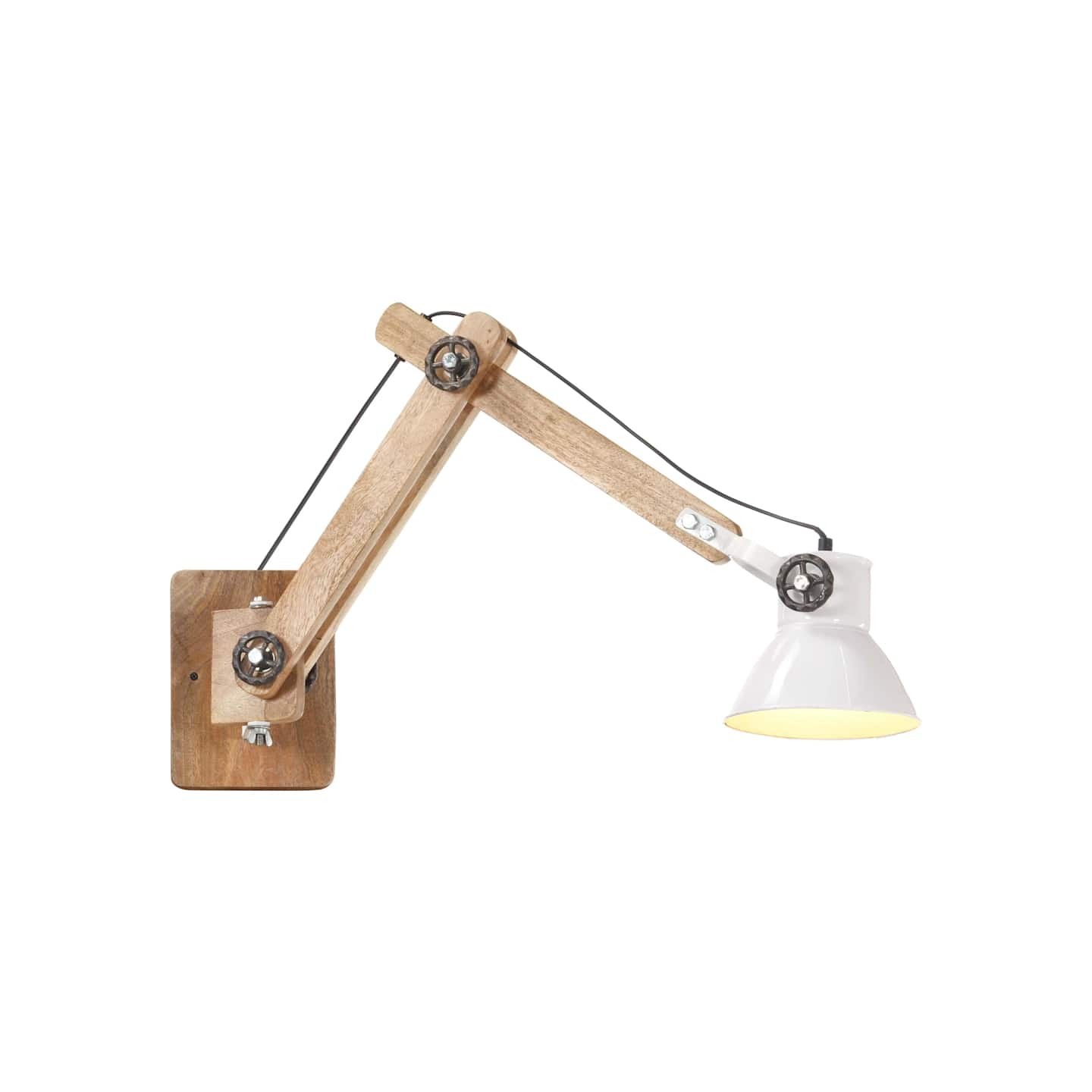 Lampe murale Style industriel Blanc Rond E27