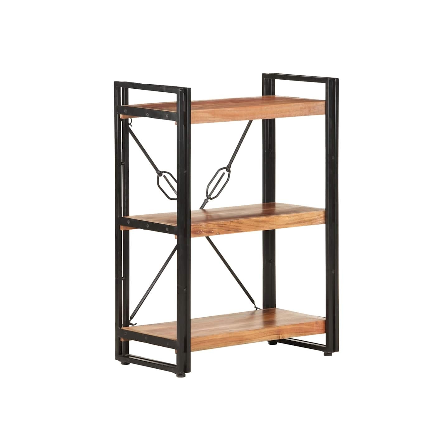 Bibliothèque à 3 niveaux 60x30x80 cm Bois d'acacia massif