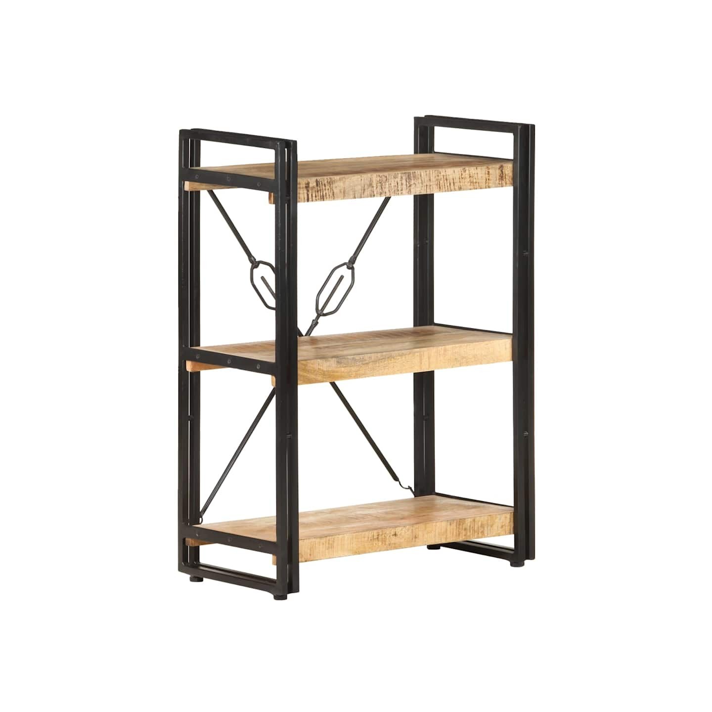 Bibliothèque à 3 niveaux 60x30x80 cm Bois de manguier massif