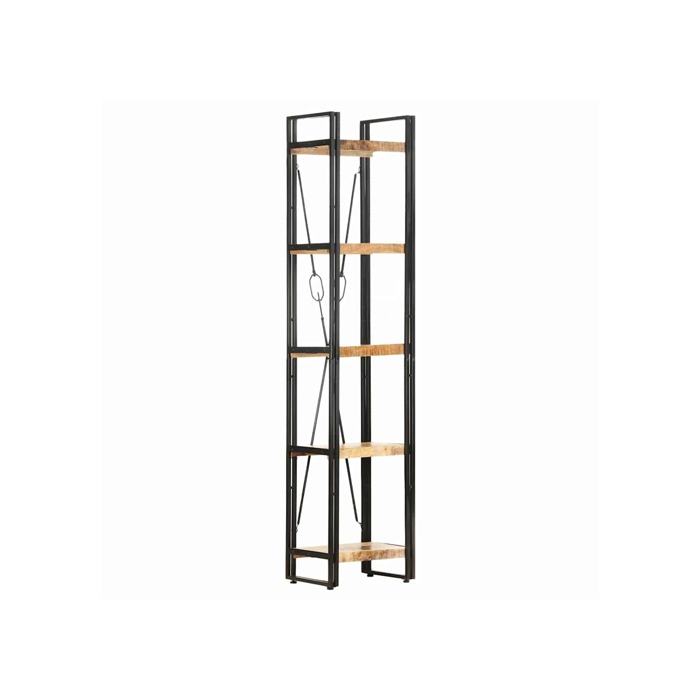 Bibliothèque à 5 niveaux 40x30x180 cm Bois de manguier massif