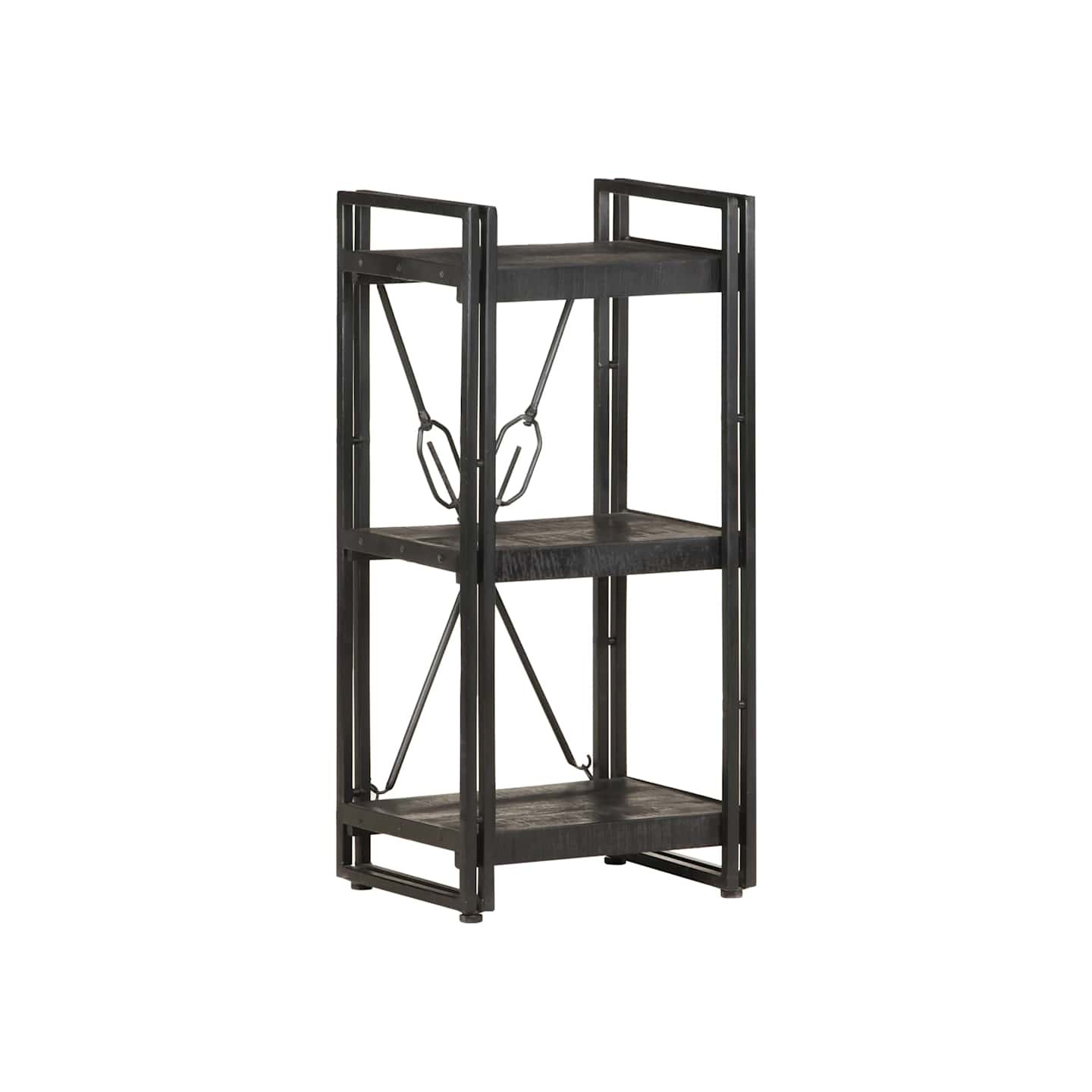 Bibliothèque à 3 niveaux 40x30x80 cm Bois de manguier massif