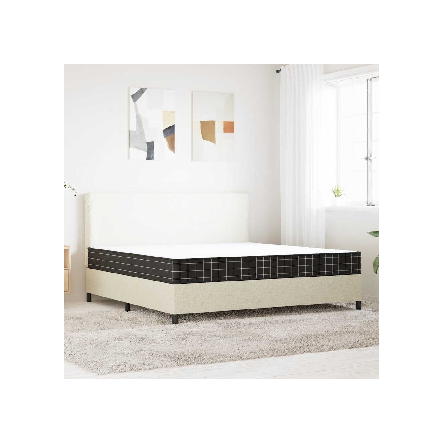 Matelas à ressorts bonnell moyen 200x200 cm