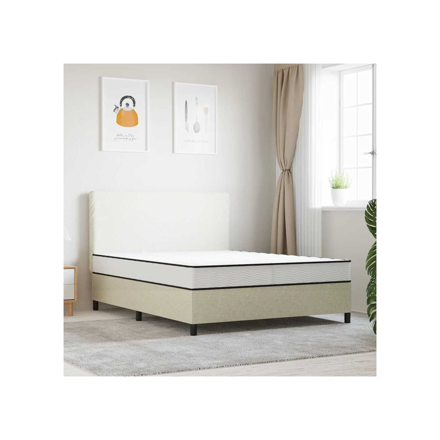 Matelas à ressorts bonnell moyen 160x200 cm