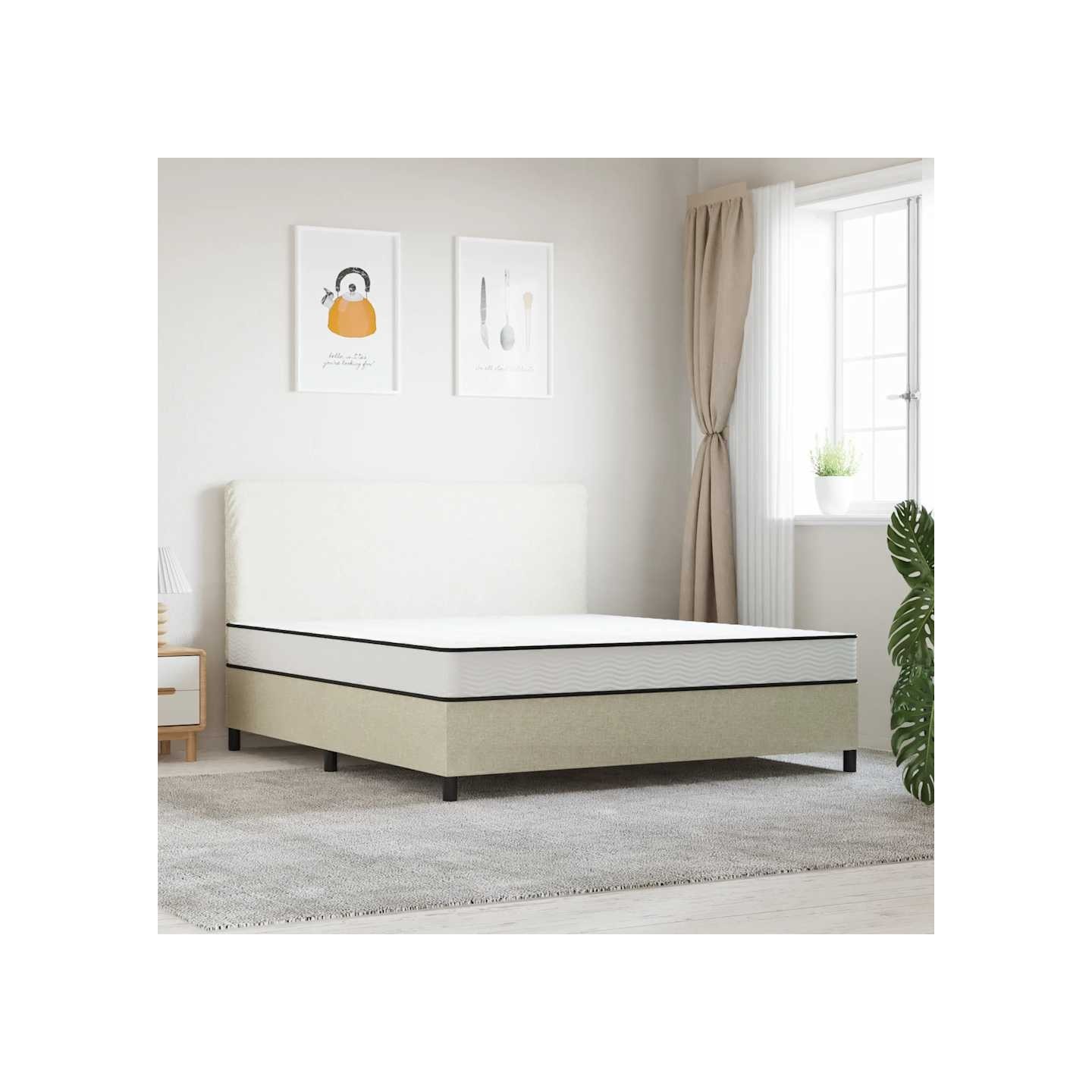 Matelas à ressorts bonnell moyen 180x200 cm