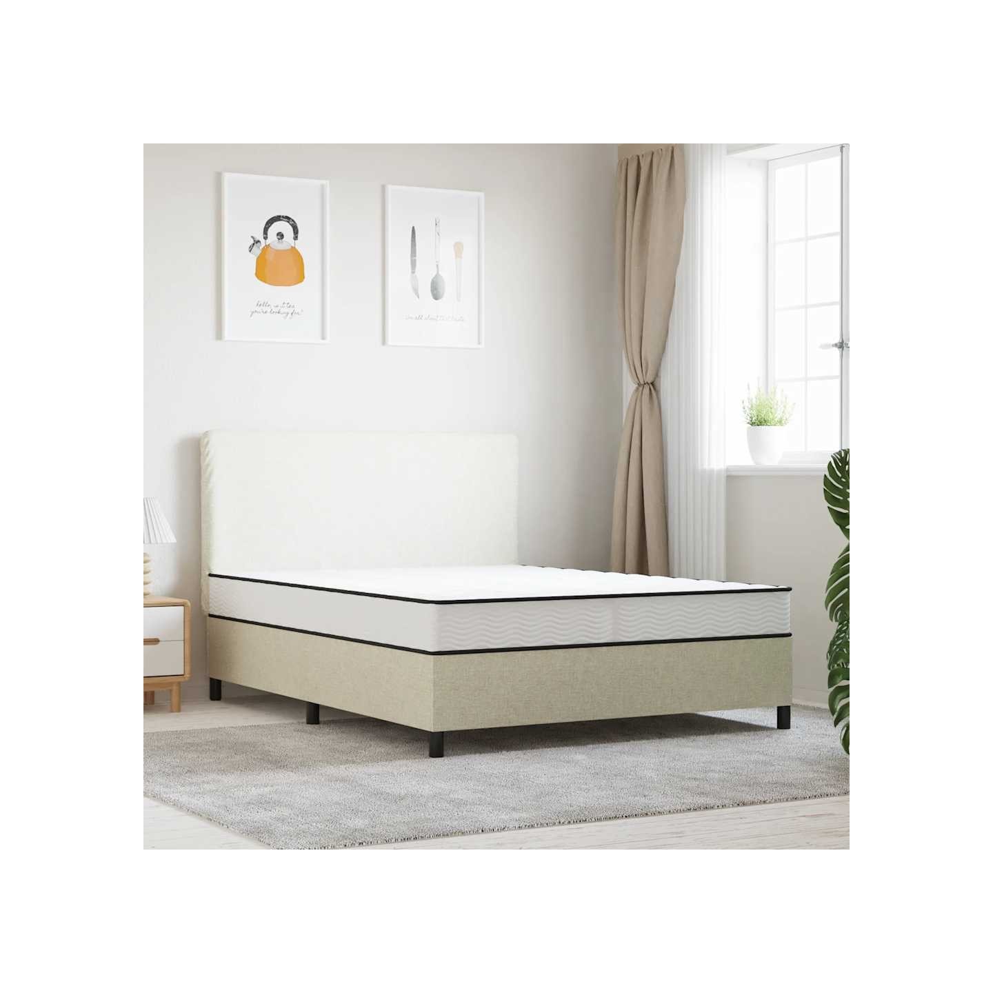 Matelas à ressorts bonnell moyen 140x190 cm