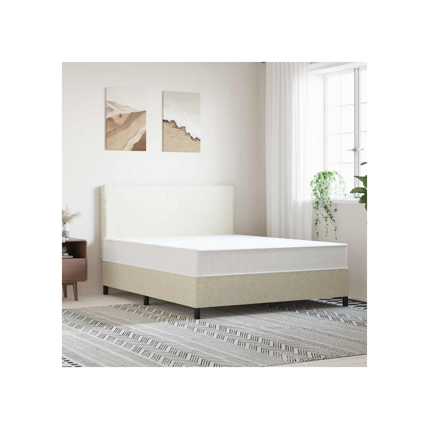 Matelas à ressorts ensachés dureté moyenne 160x200 cm