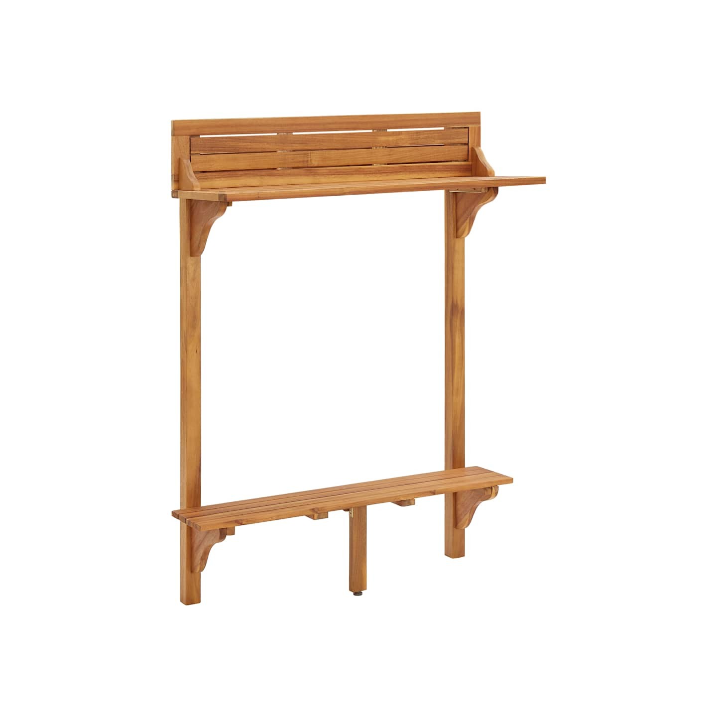 Table de bar de balcon 90x37x122,5 cm Bois d'acacia massif