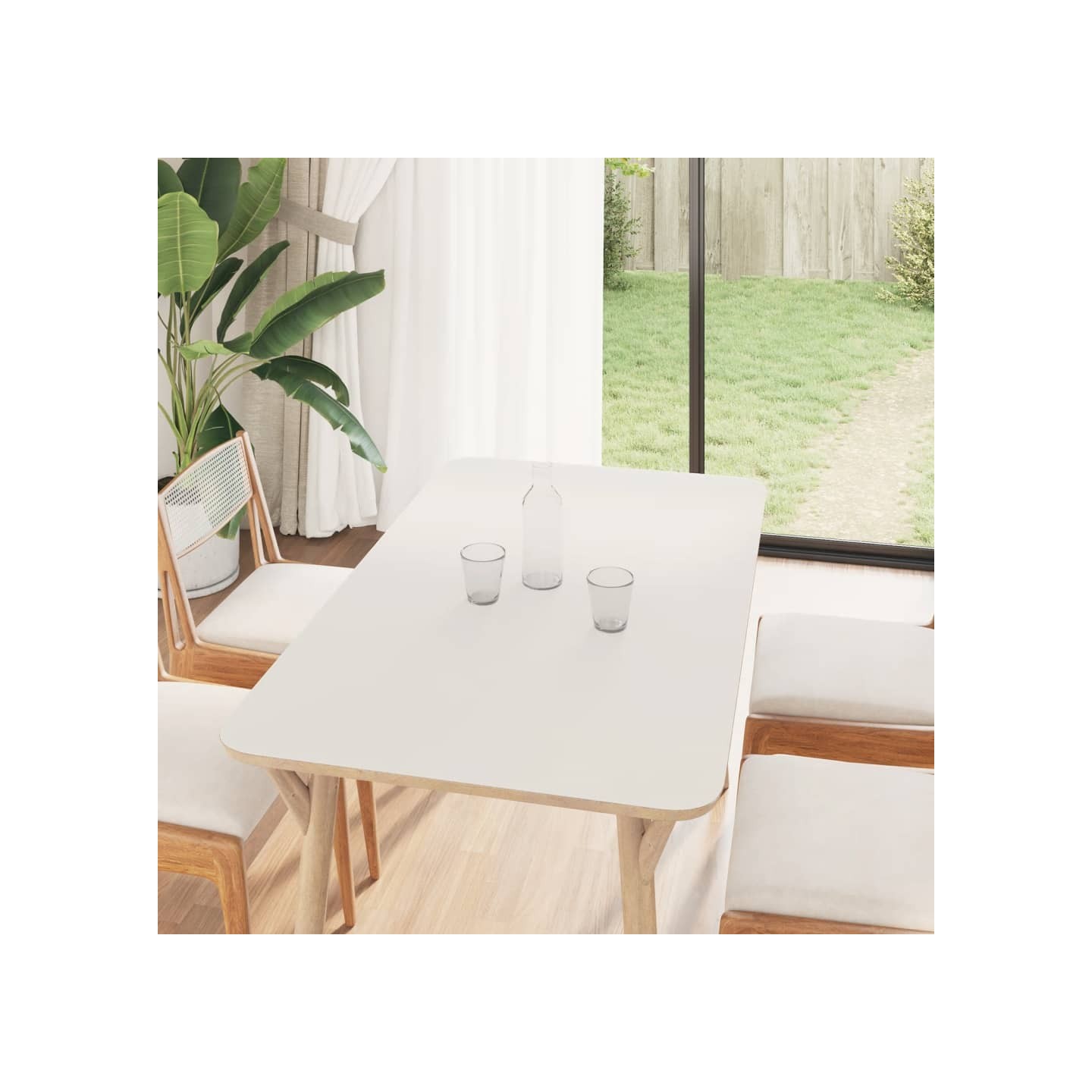 Autocollants auto-adhésifs pour meuble blanc mat 90x500 cm PVC
