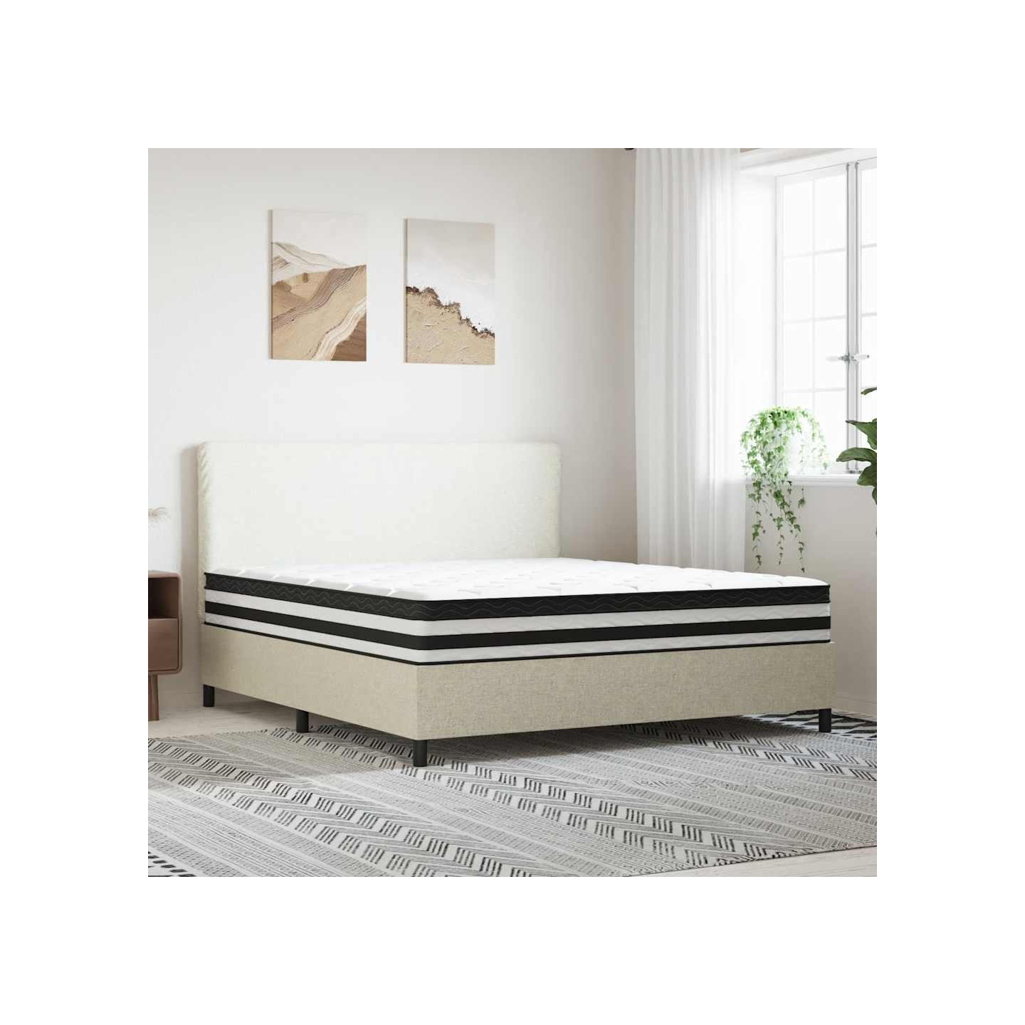 Matelas à ressorts ensachés moyen 180x200 cm