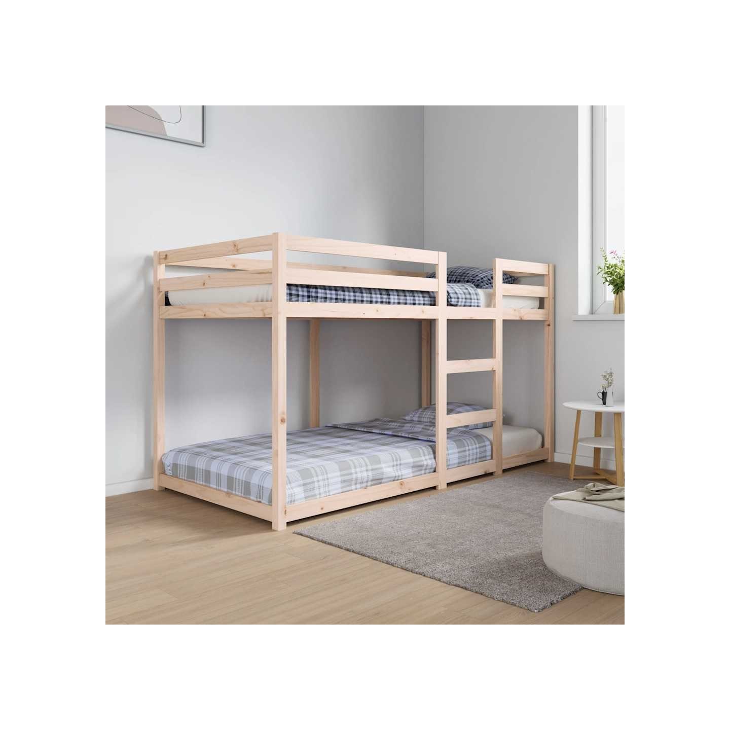 Lit superposé sans matelas 90x190 cm bois de pin massif