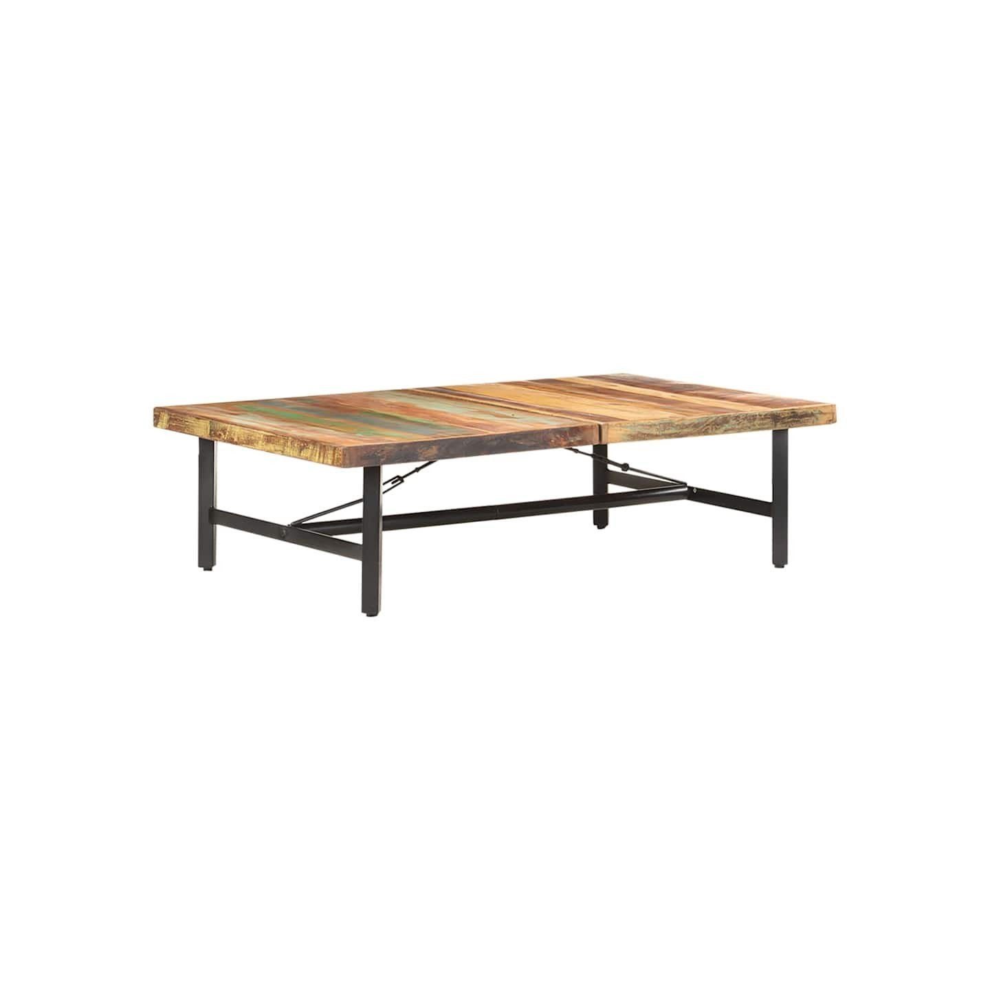 Table basse 142x90x42 cm Bois de récupération massif