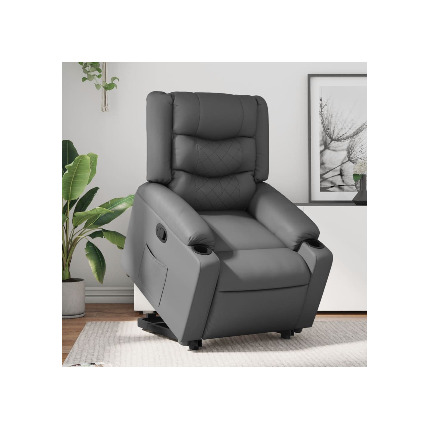 Fauteuil inclinable Gris Similicuir