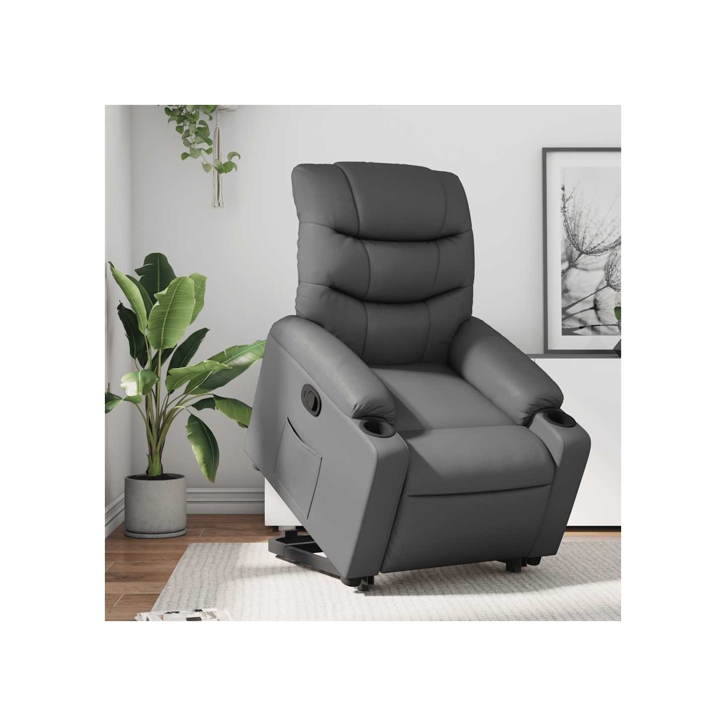 Fauteuil inclinable Gris Similicuir