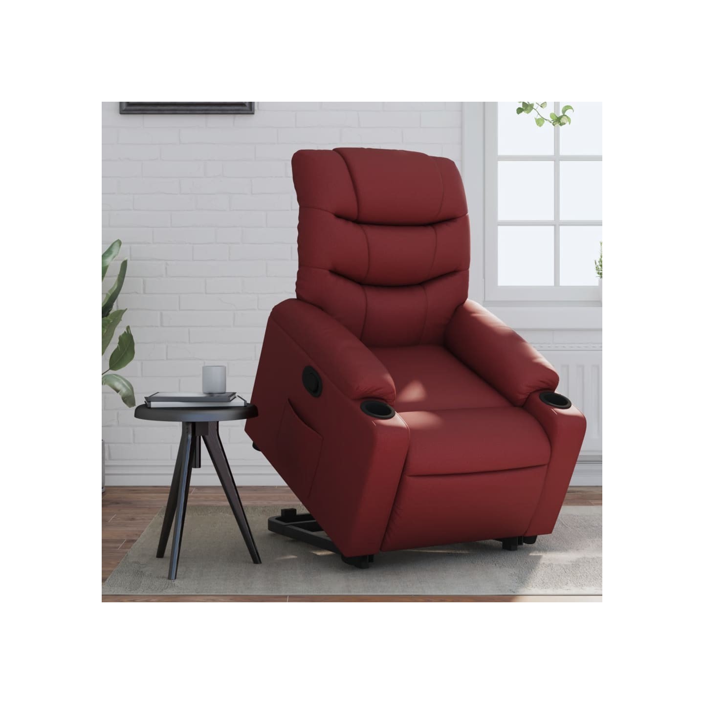 Fauteuil inclinable Rouge bordeaux Similicuir
