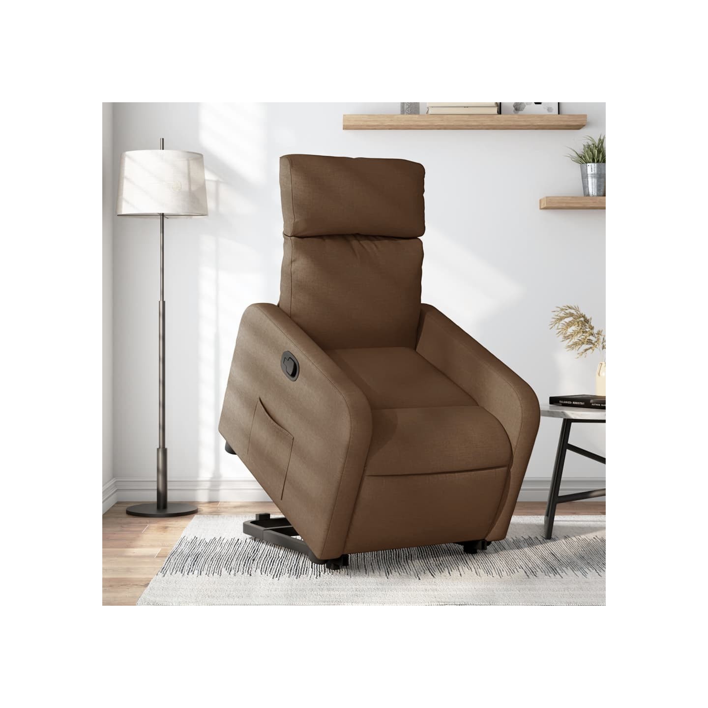Fauteuil inclinable Marron Tissu