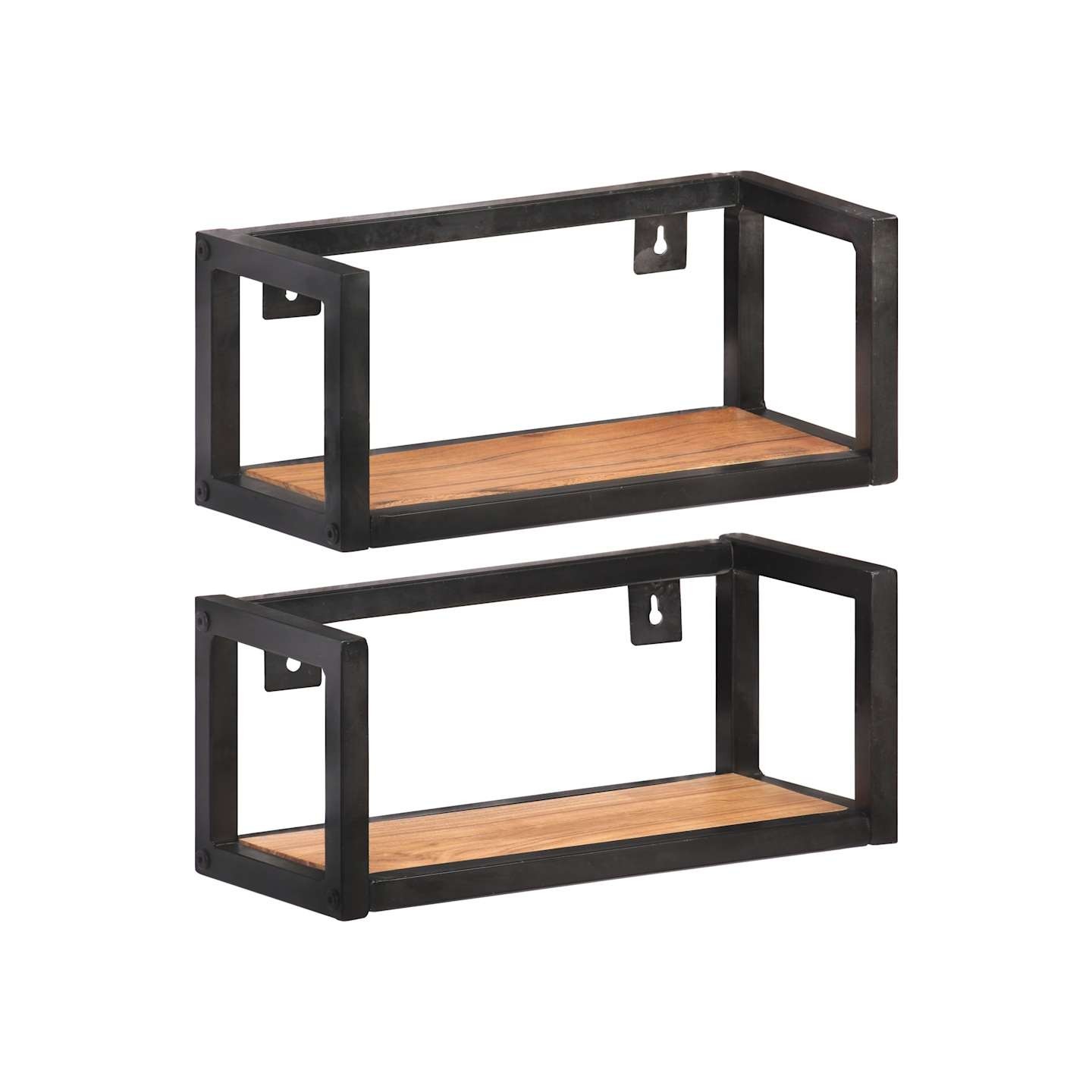Étagères murales 2 pcs 40 cm Bois d'acacia massif