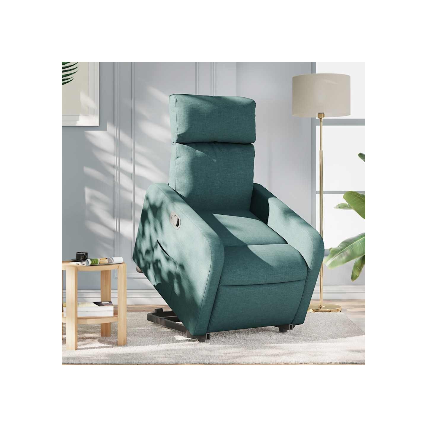 Fauteuil inclinable vert foncé tissu