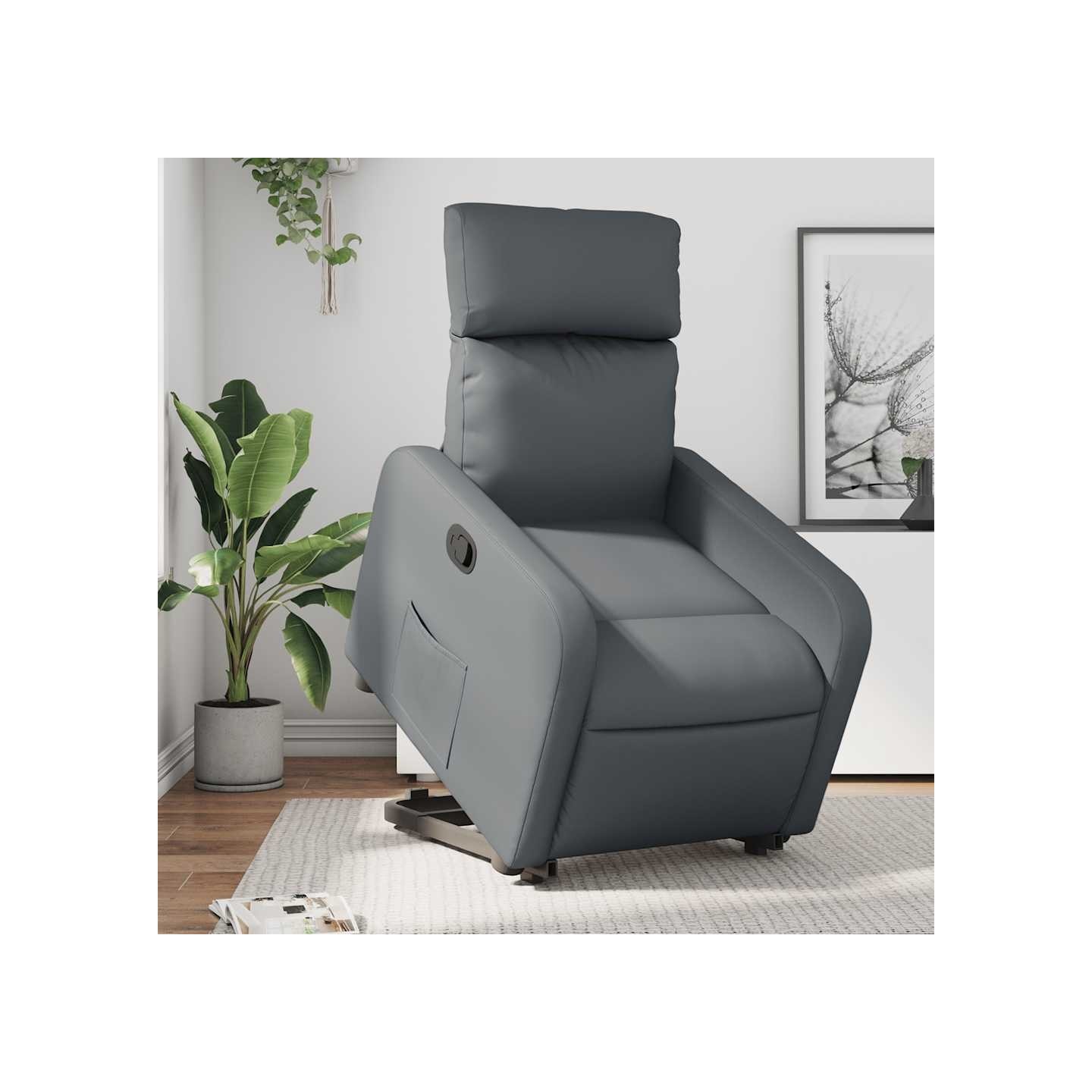 Fauteuil inclinable Gris Similicuir
