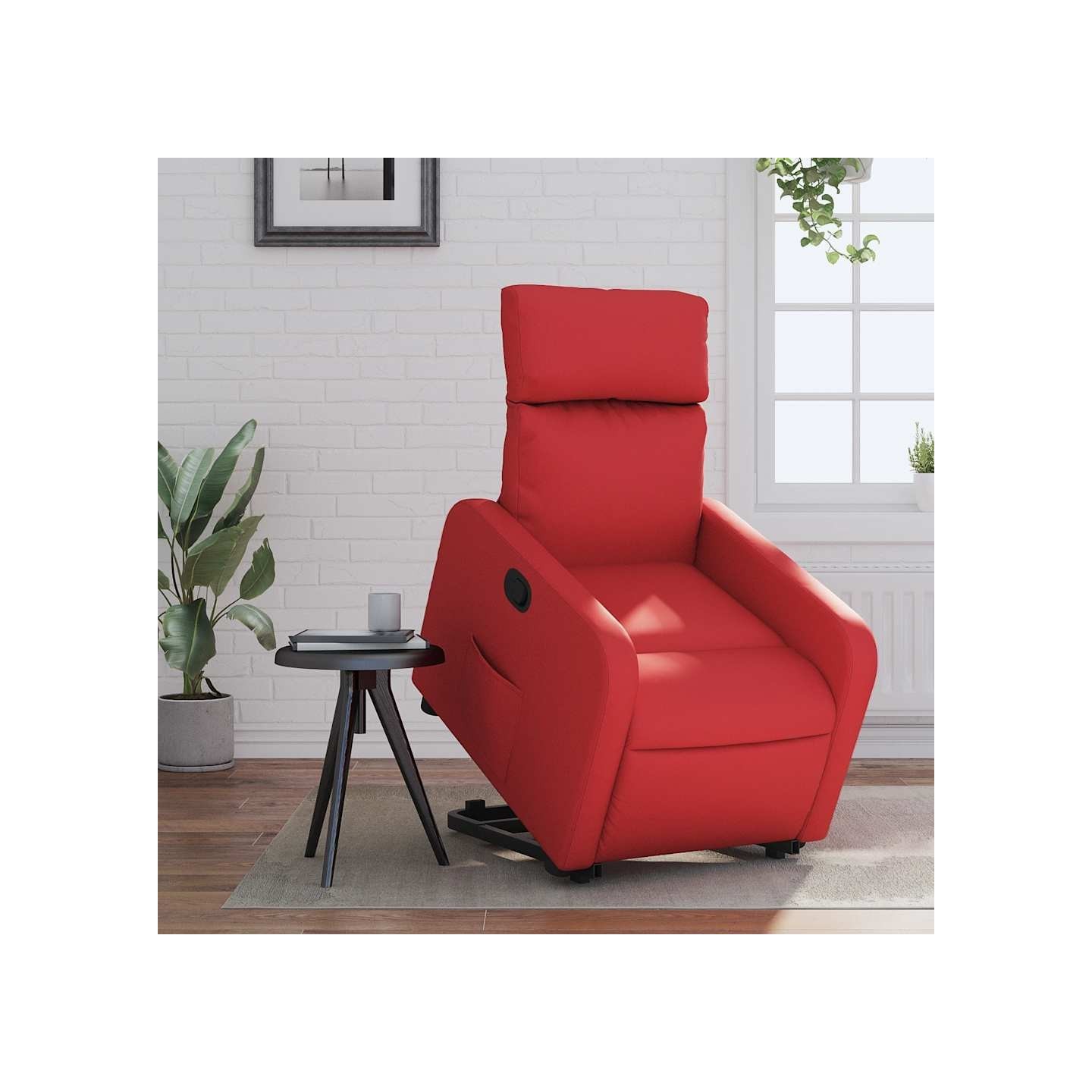 Fauteuil inclinable Rouge Similicuir