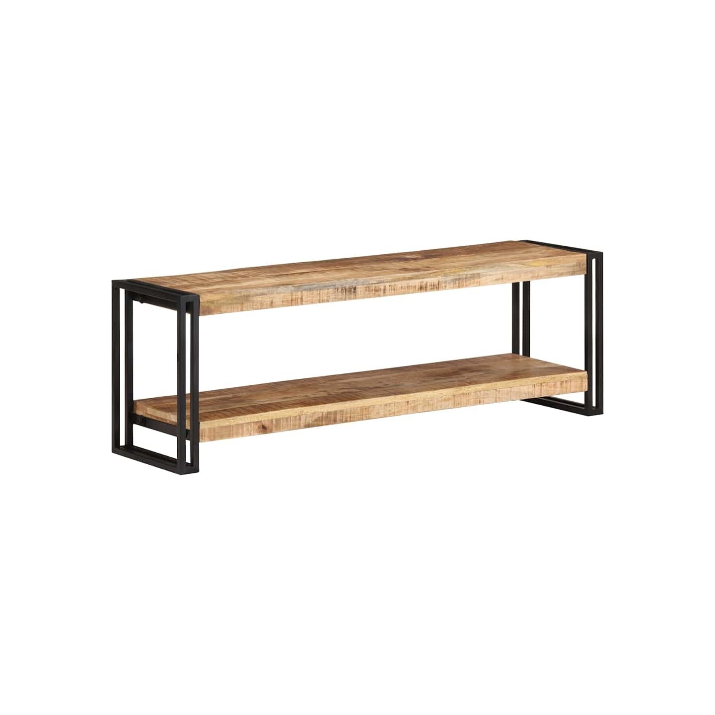 Meuble TV 120x30x40 cm Bois de manguier brut