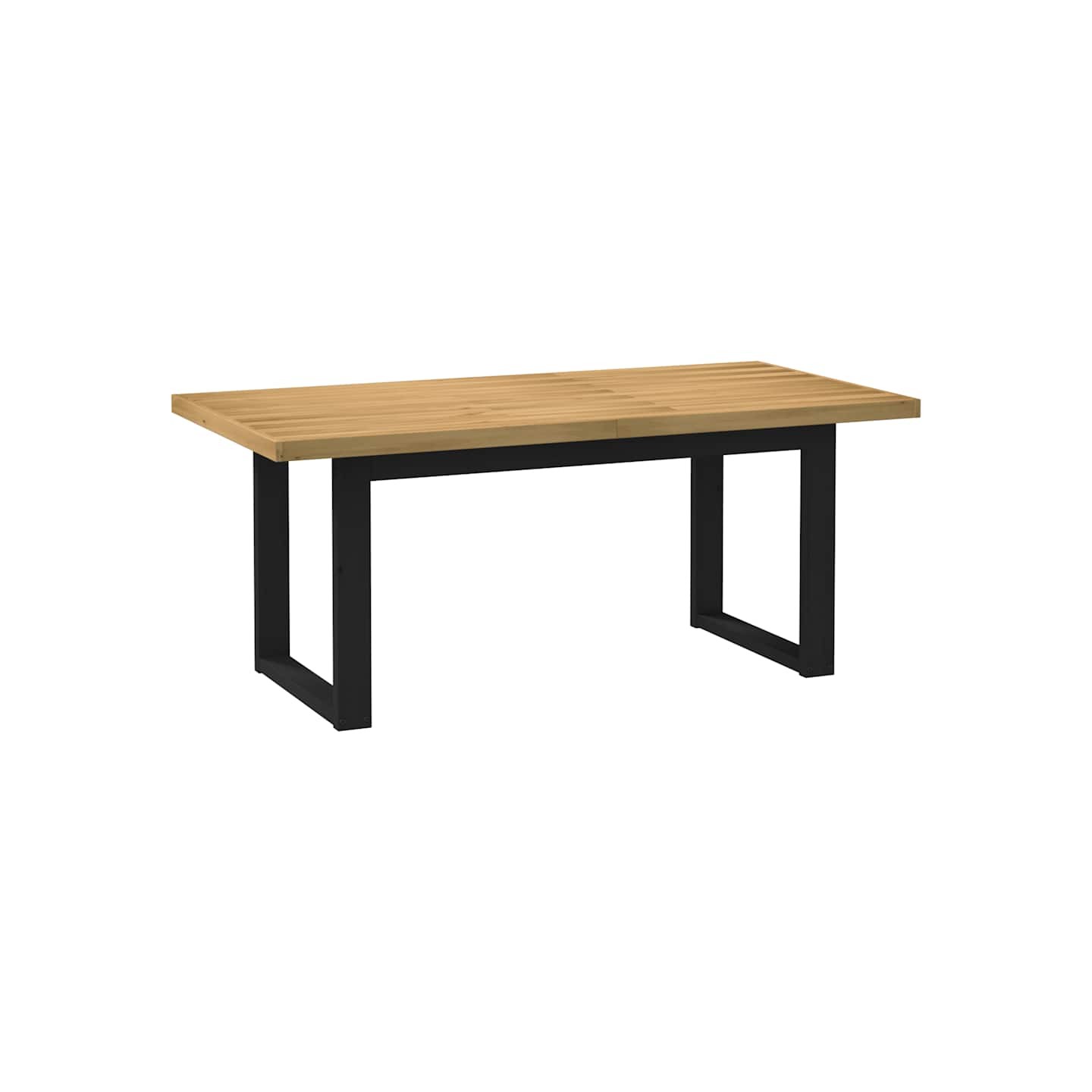 Table à manger NOAIN pieds en forme de U 180x90x75cm massif pin