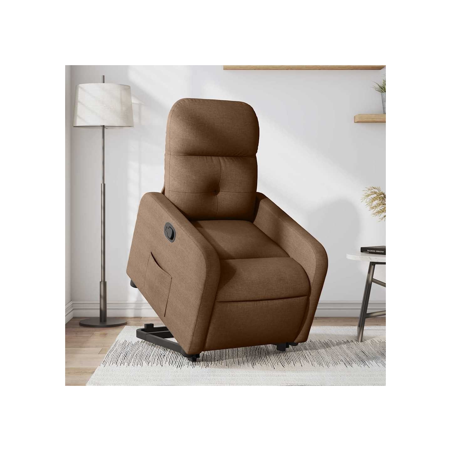 Fauteuil inclinable Marron Tissu