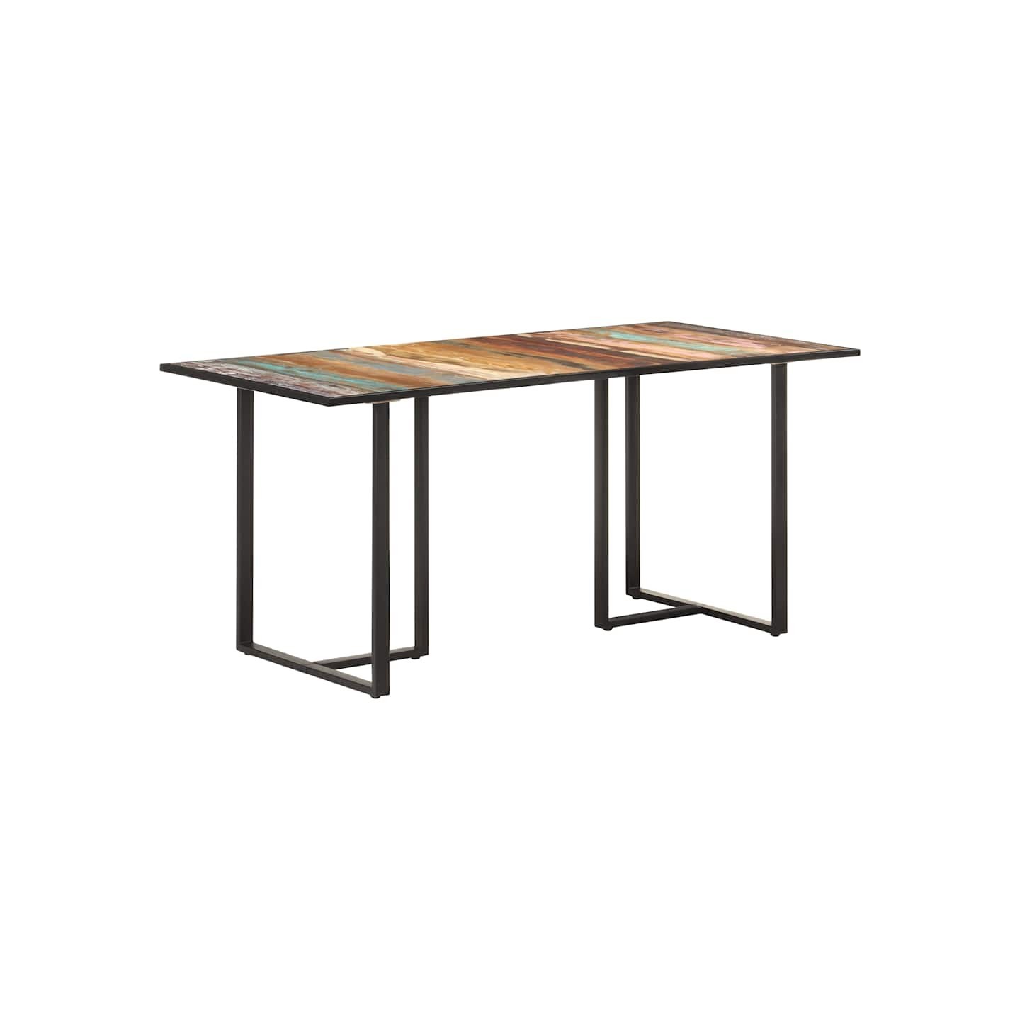 Table de salle à manger 160 cm Bois de récupération massif