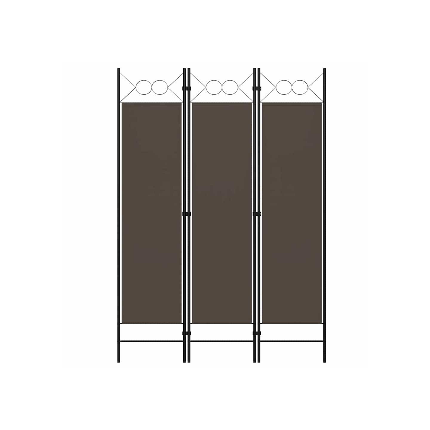Cloison de séparation 3 panneaux Anthracite 120x180 cm