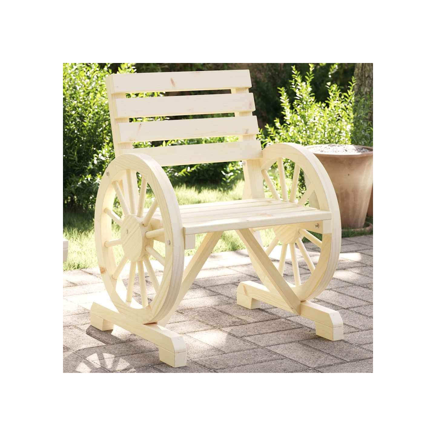 Chaises de jardin lot de 4 Bois de sapin massif