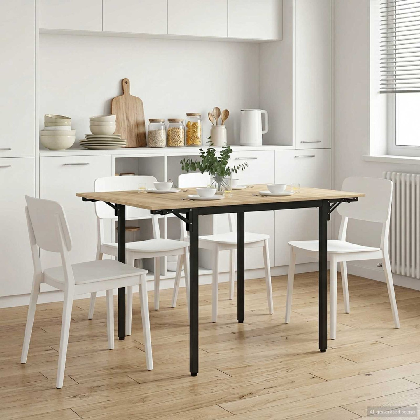 Table à manger extensible 120 x 81,5 x 75 cm Bois d'ingénierie