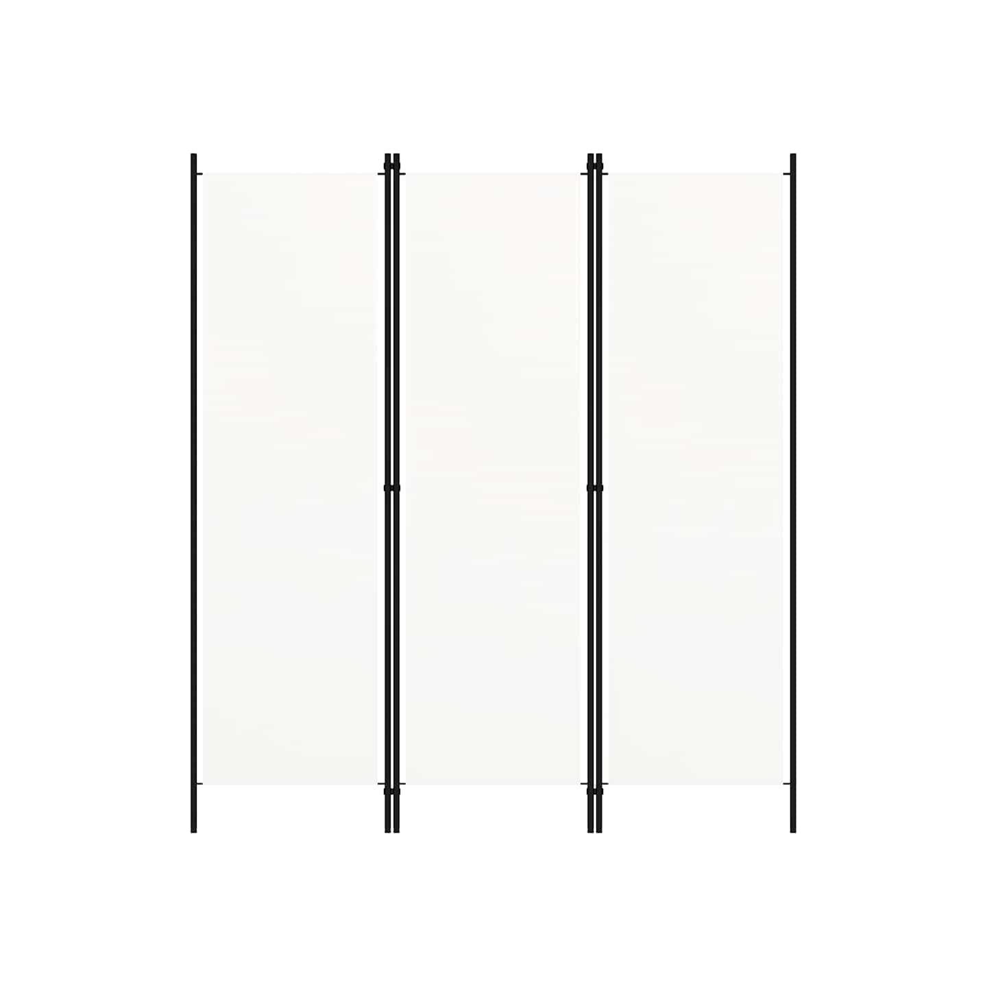Cloison de séparation 3 panneaux Blanc 150x180 cm