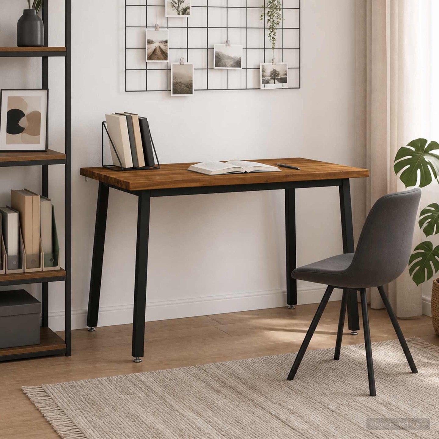 Table à manger en bord vivant 120 x 90 x 75 cm