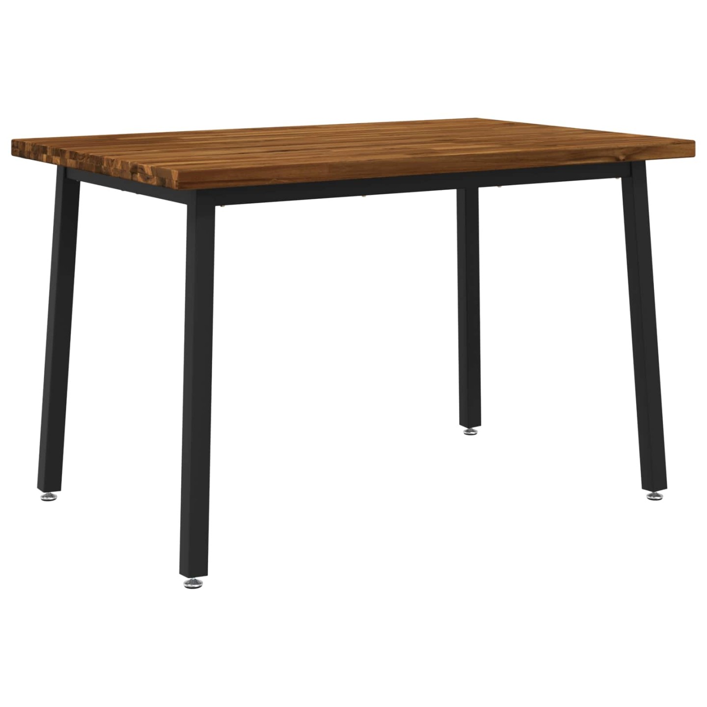 Table à manger carrée 120 x 80 x 75 cm Bois d'Acacia Massif