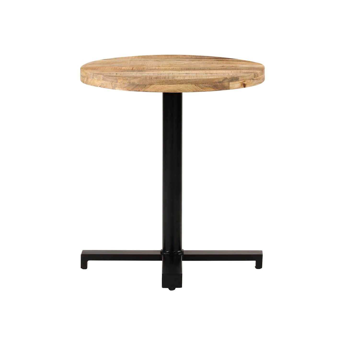 Table de bistro Ronde Ø70x75 cm Bois de manguier brut