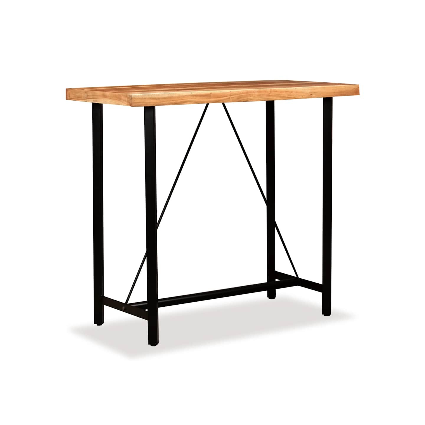 Table de bar Bois massif d'acacia 120x60x107 cm