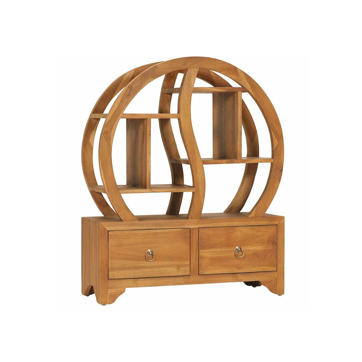 Armoire avec étagère Yin Yang 68x26x83 cm Bois de teck massif