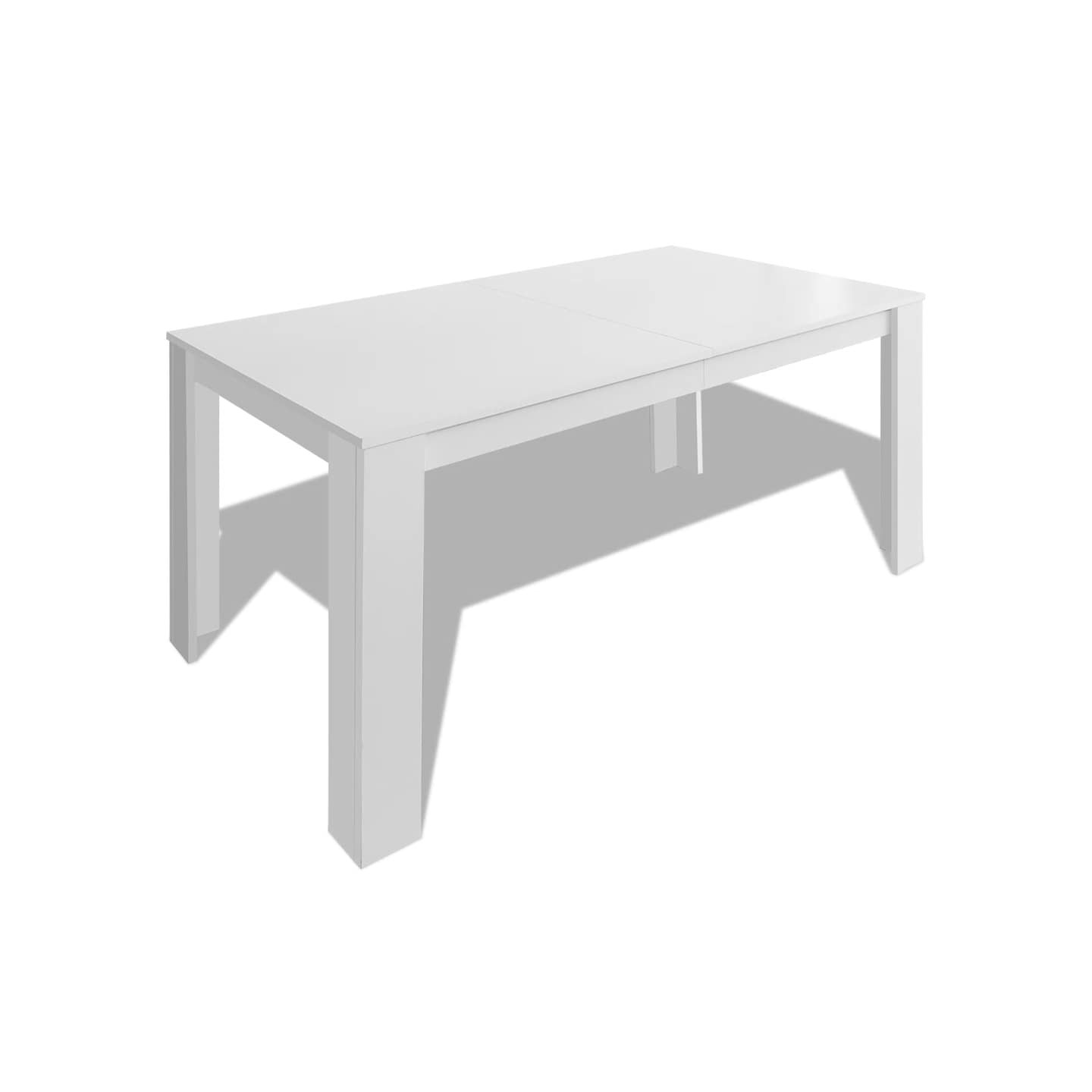 Table à manger 140x80x75 cm blanc