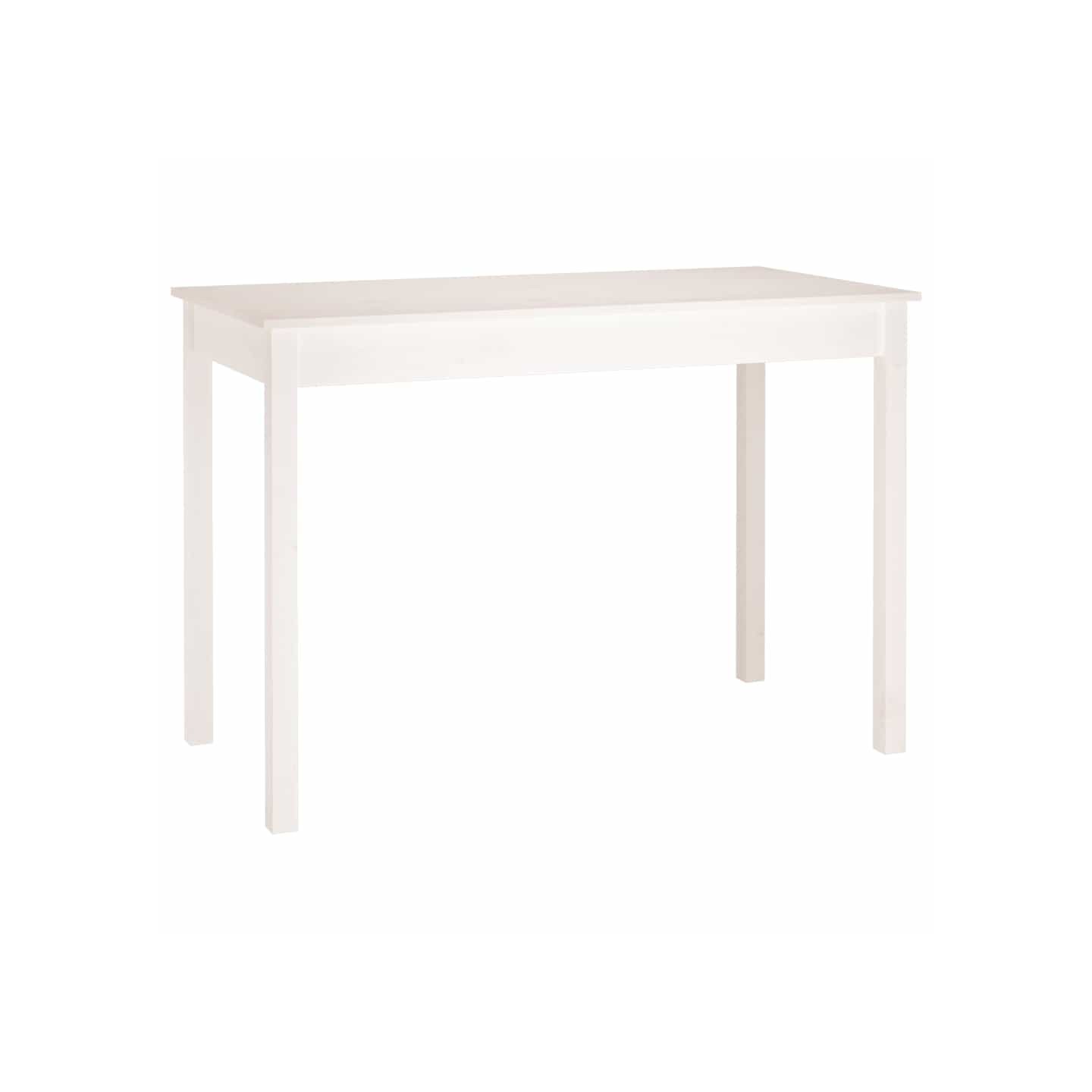 Table à manger Blanc 110x55x75 cm Bois massif de pin