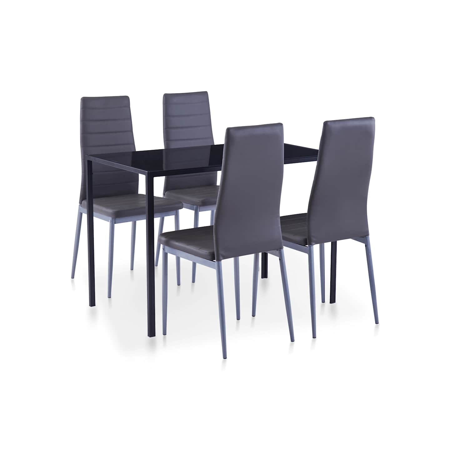 Mobilier de salle à manger 5 pcs Gris