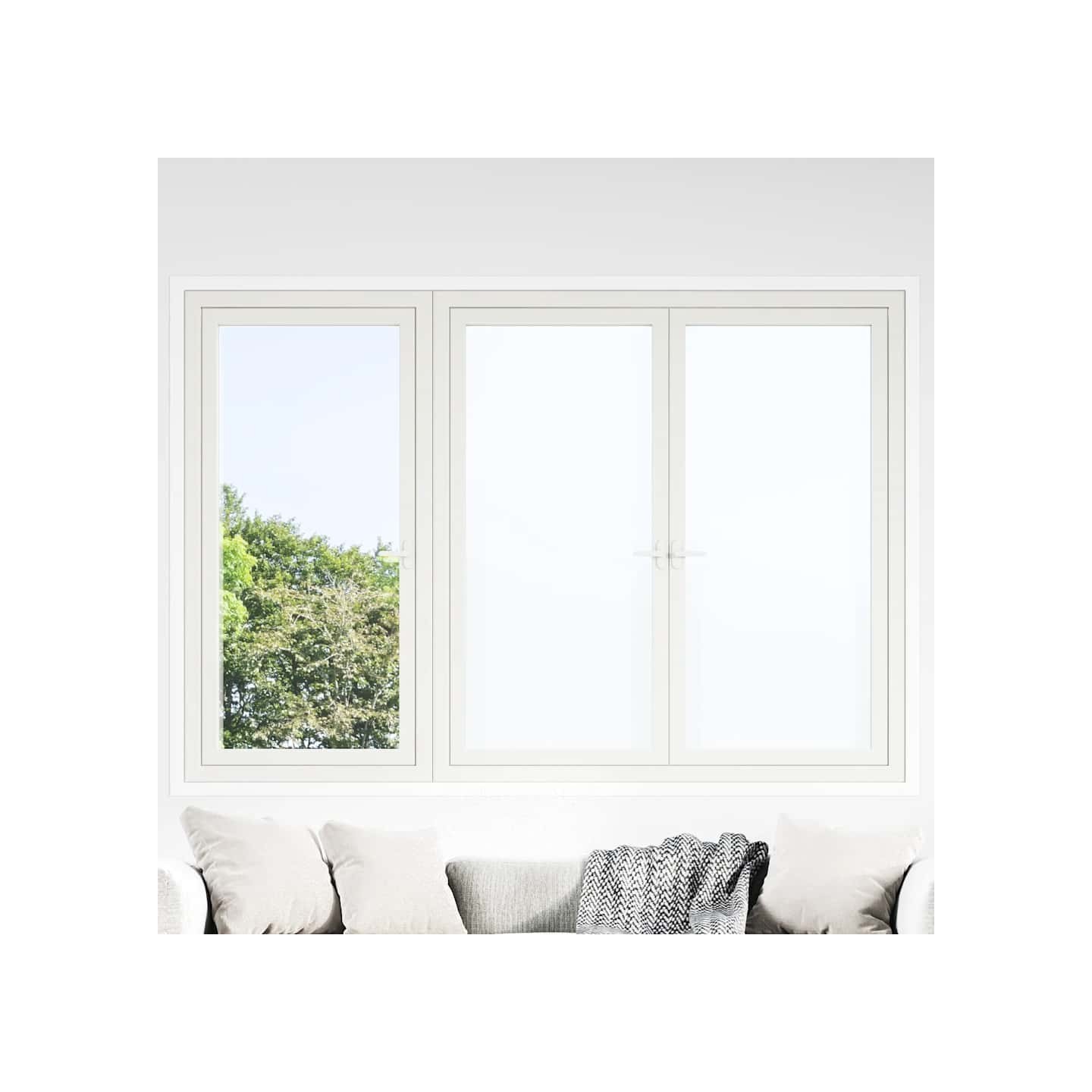 Films pour fenêtre 5 pcs statique dépoli blanc PVC
