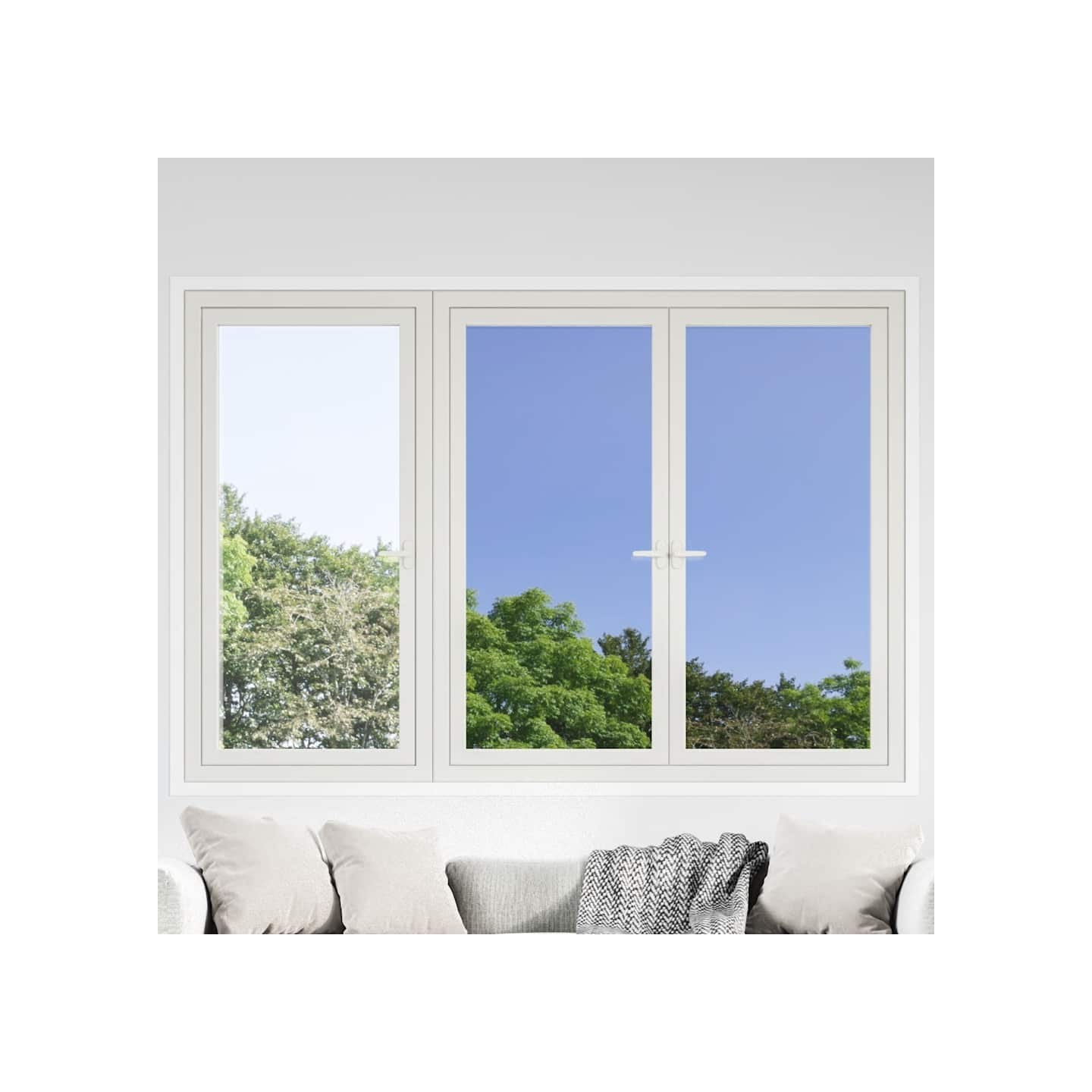 Films solaires 5 pcs effet réfléchissant statique argenté PVC