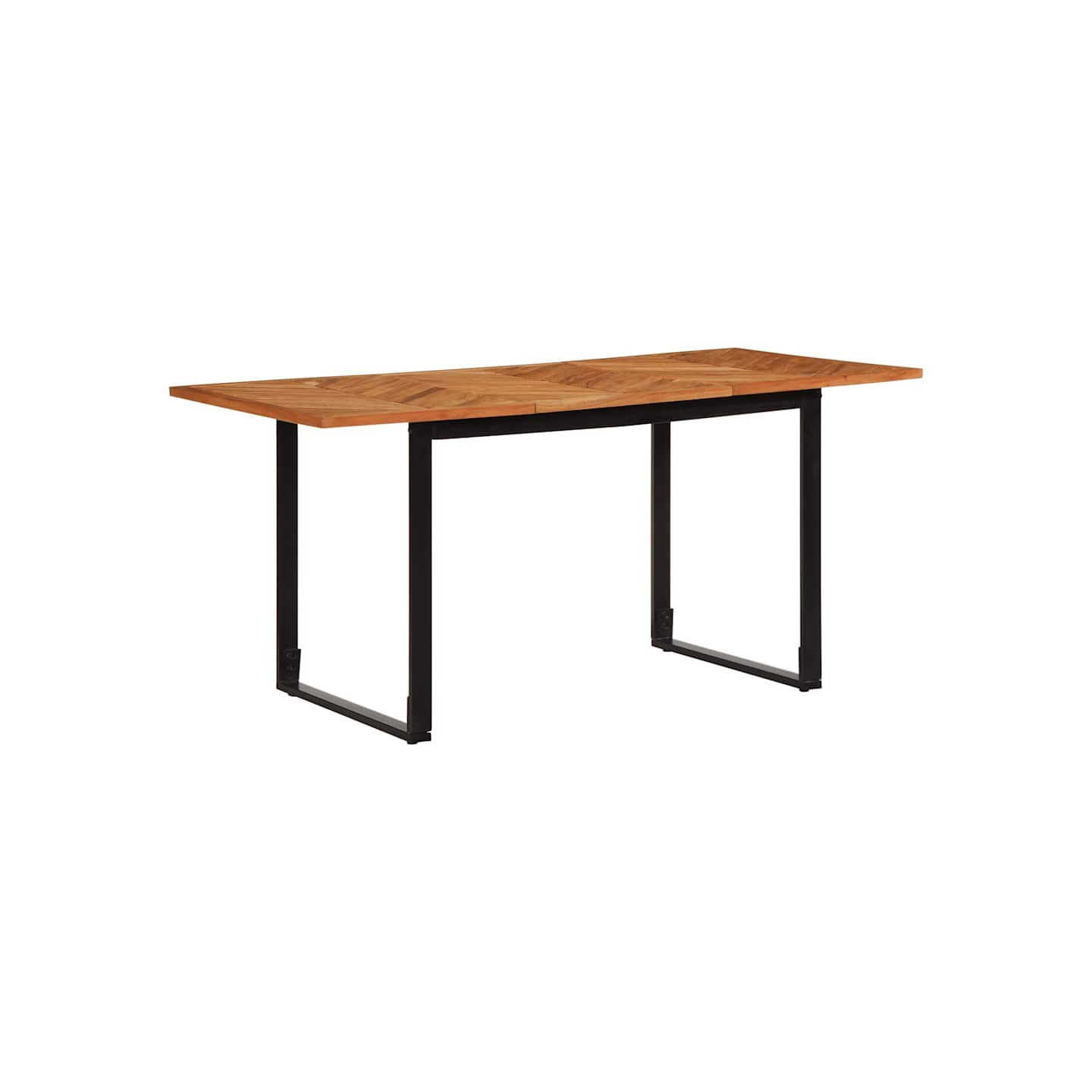 Table à manger 160x80x75 cm bois massif d'acacia