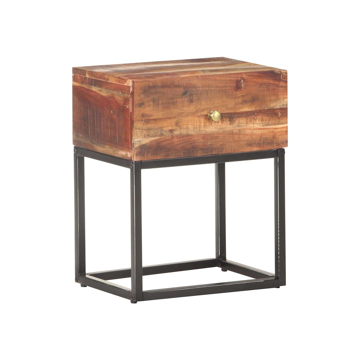 Table de chevet 40x30x50 cm Bois d'acacia brut