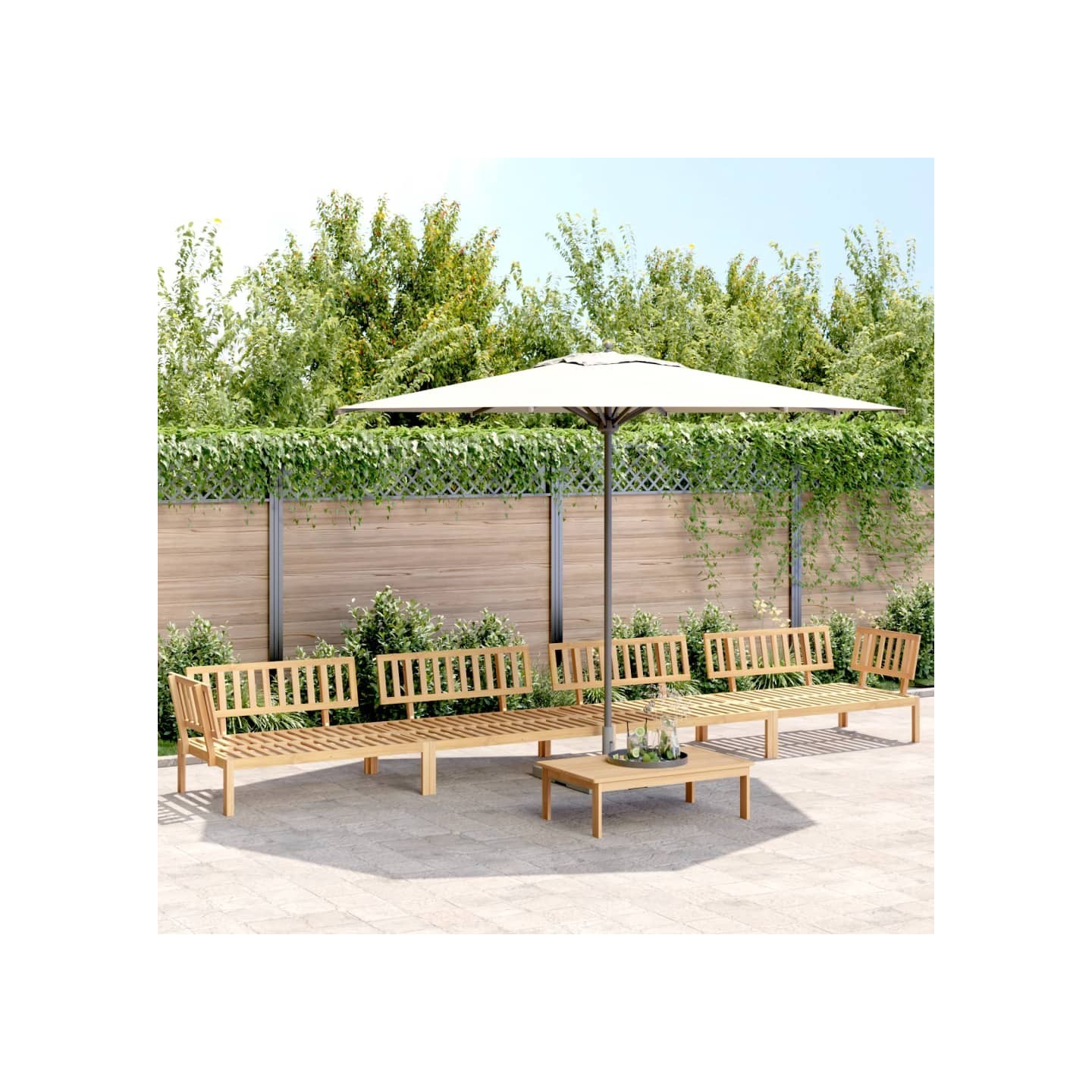 Salon palette de jardin 5 pcs bois d'acacia massif