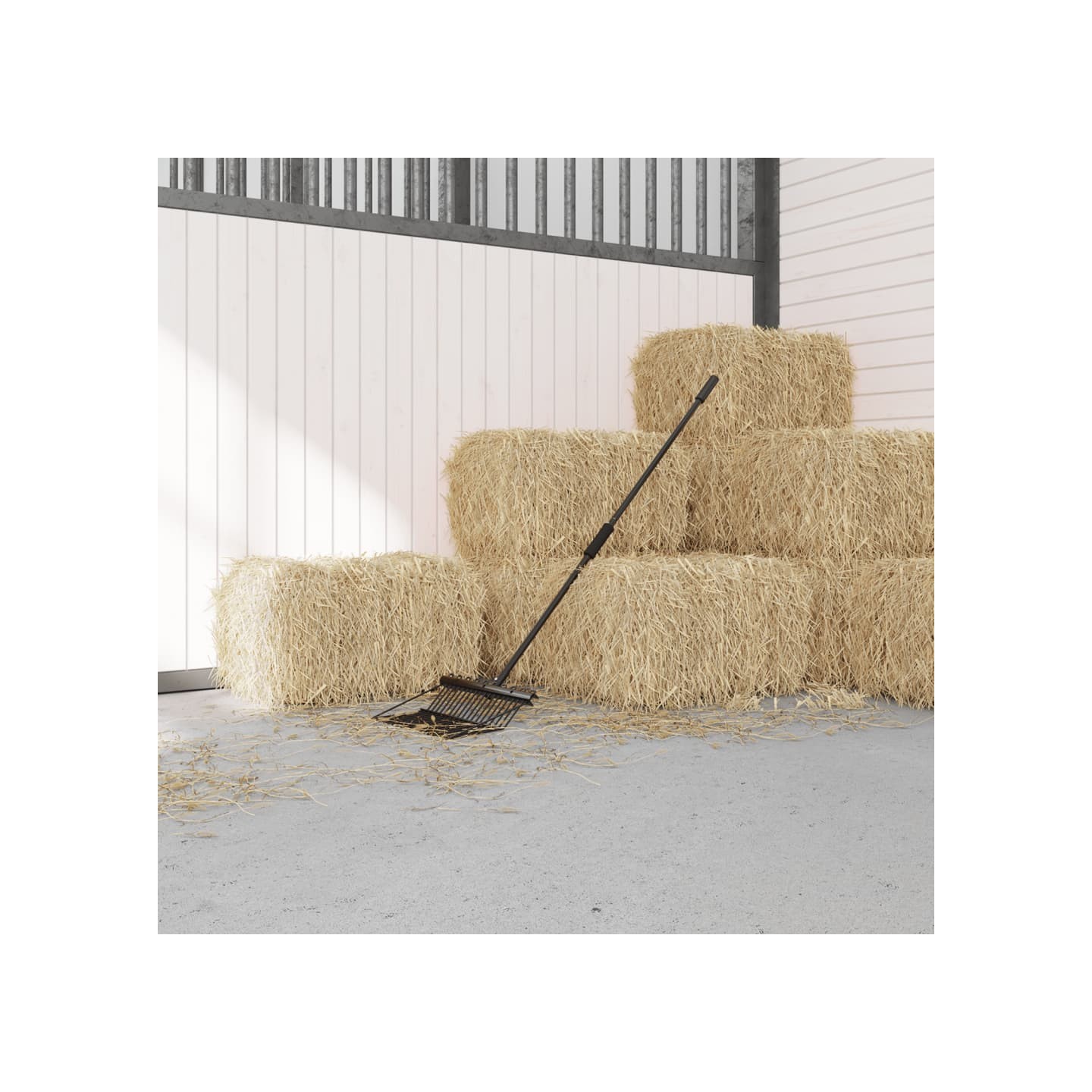 Fourche avec 18 dents noir acier