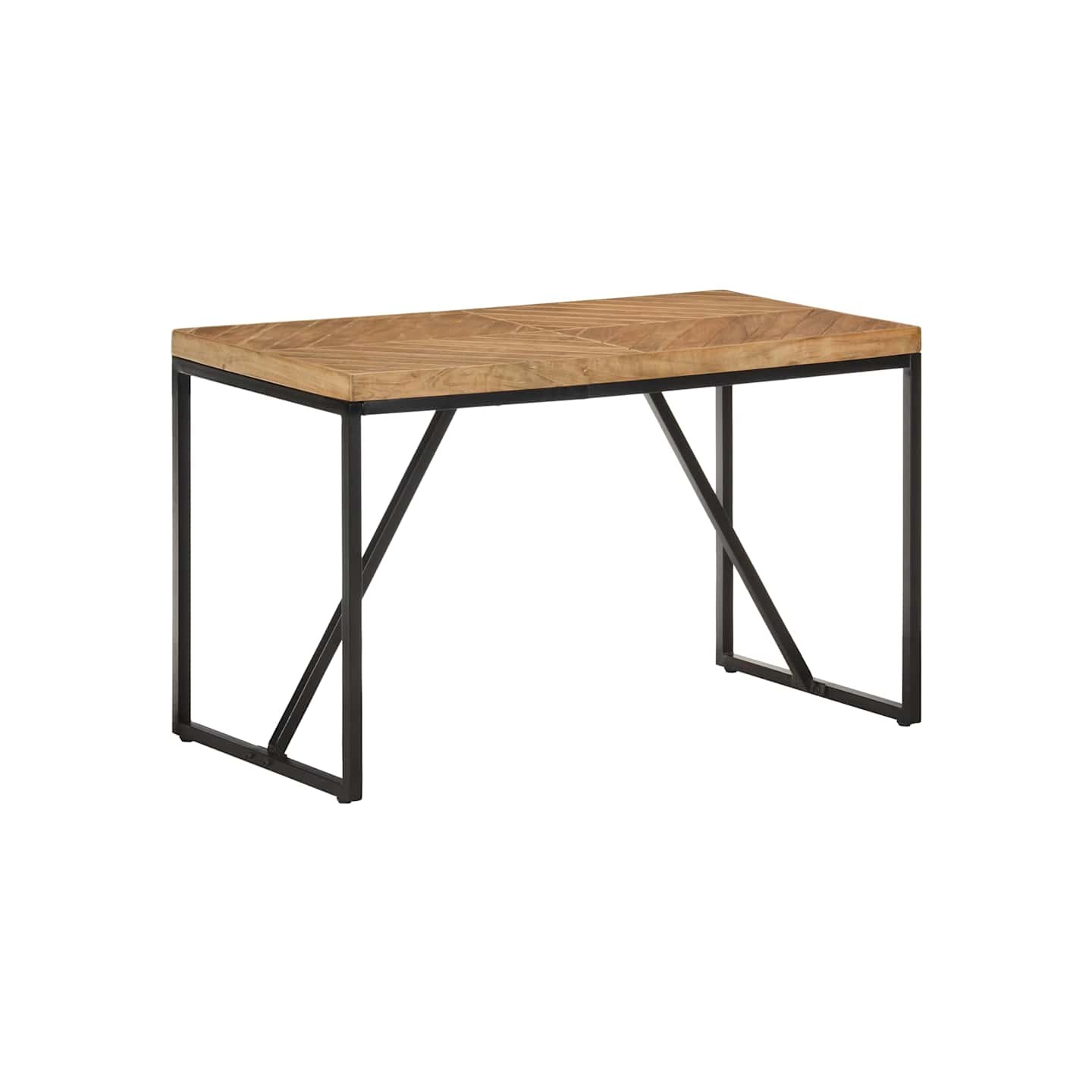 Table à manger 120x60x76 cm Bois massif d'acacia et de manguier