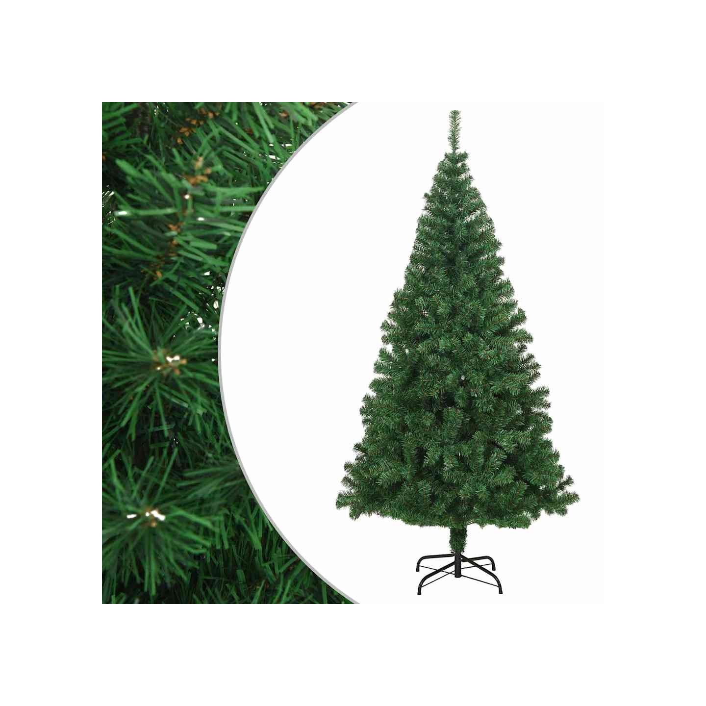 Arbre de Noël artificiel avec branches épaisses vert 240 cm PVC