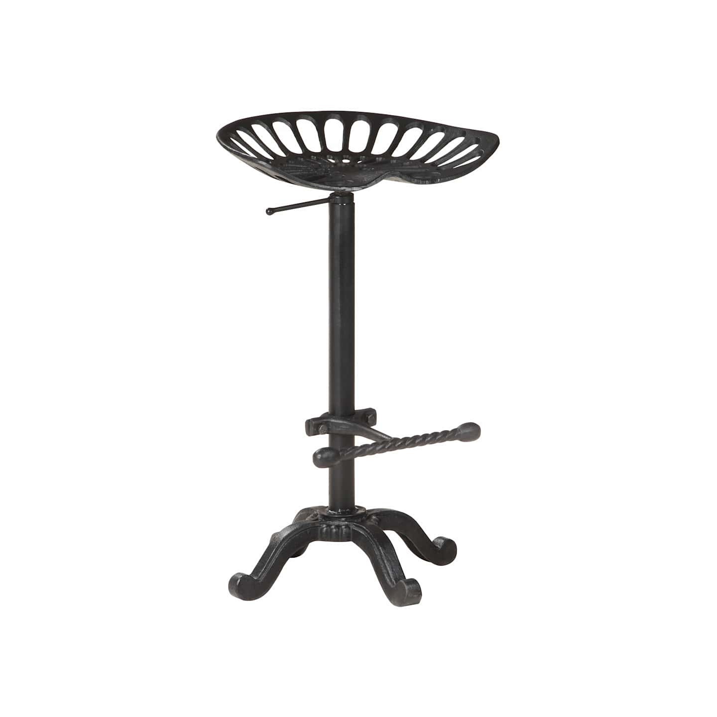 Tabouret de bar Noir Fonte